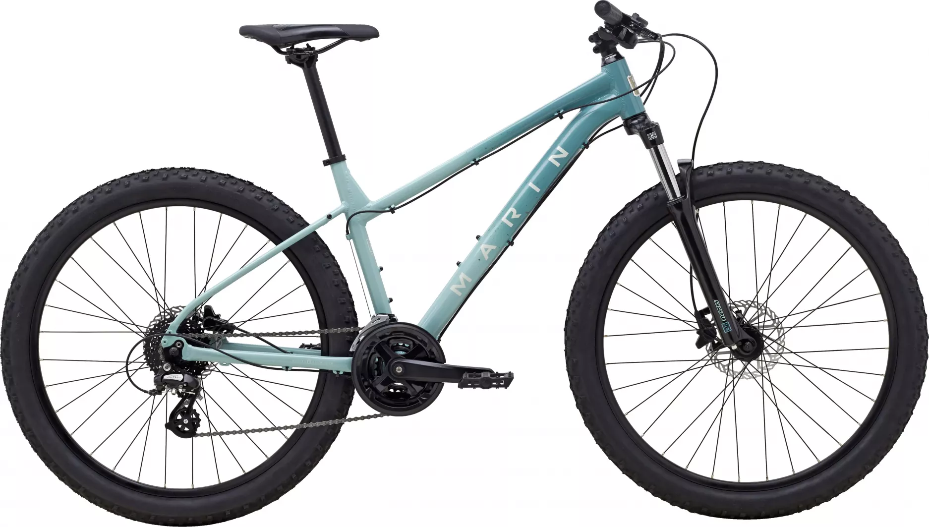 Фотографія Велосипед Marin WILDCAT TRAIL WFG 2 27,5" розмір XS 2023 Блакитний